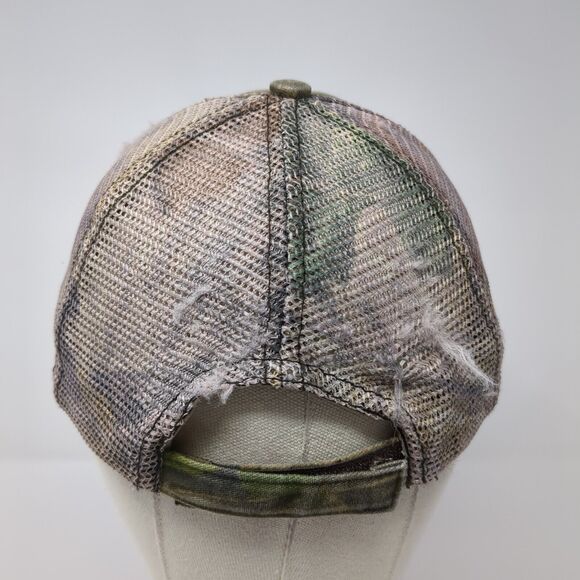 Realtree Strapback Trucker Hat Camo OS Adjustable Blank Whitewater Outdoors - Picture 5 of 9